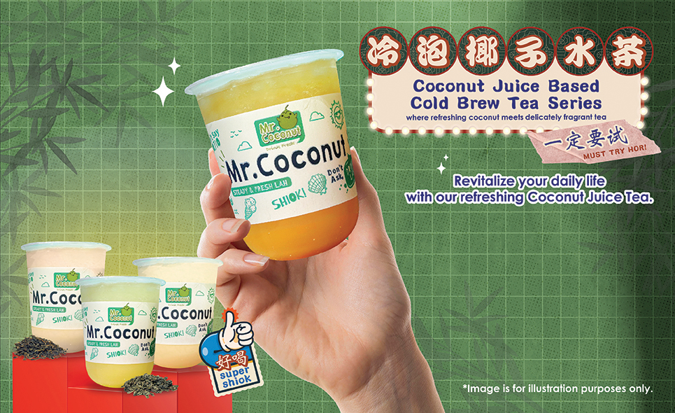 [Mr Coconut] Coconut Juice Based Cold Brew Tea Launch